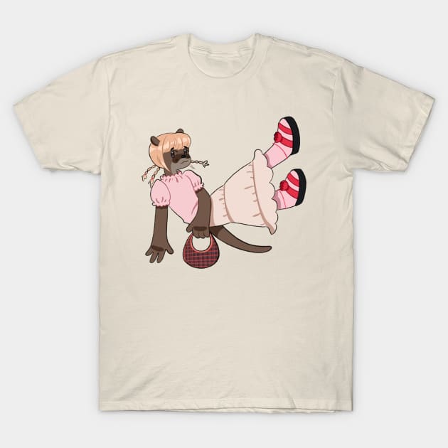 Otter Girl T-Shirt by Takichee